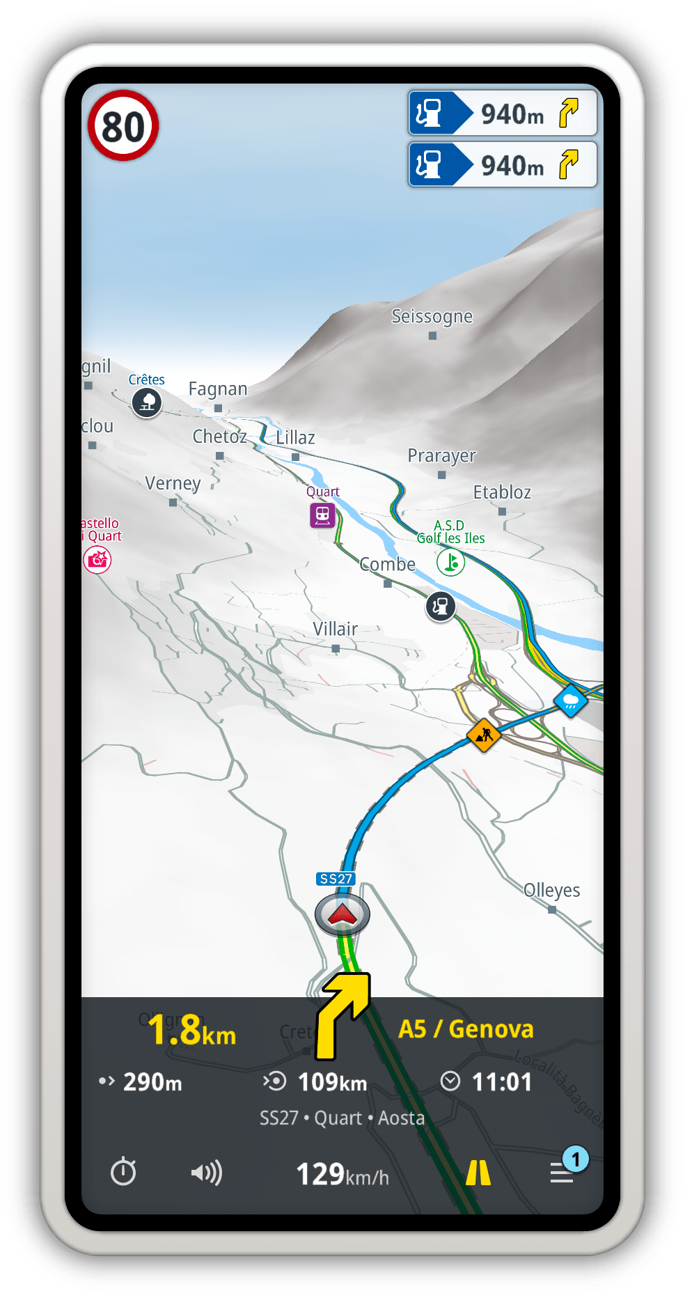 A premium offline GPS navigation app with free professional maps.