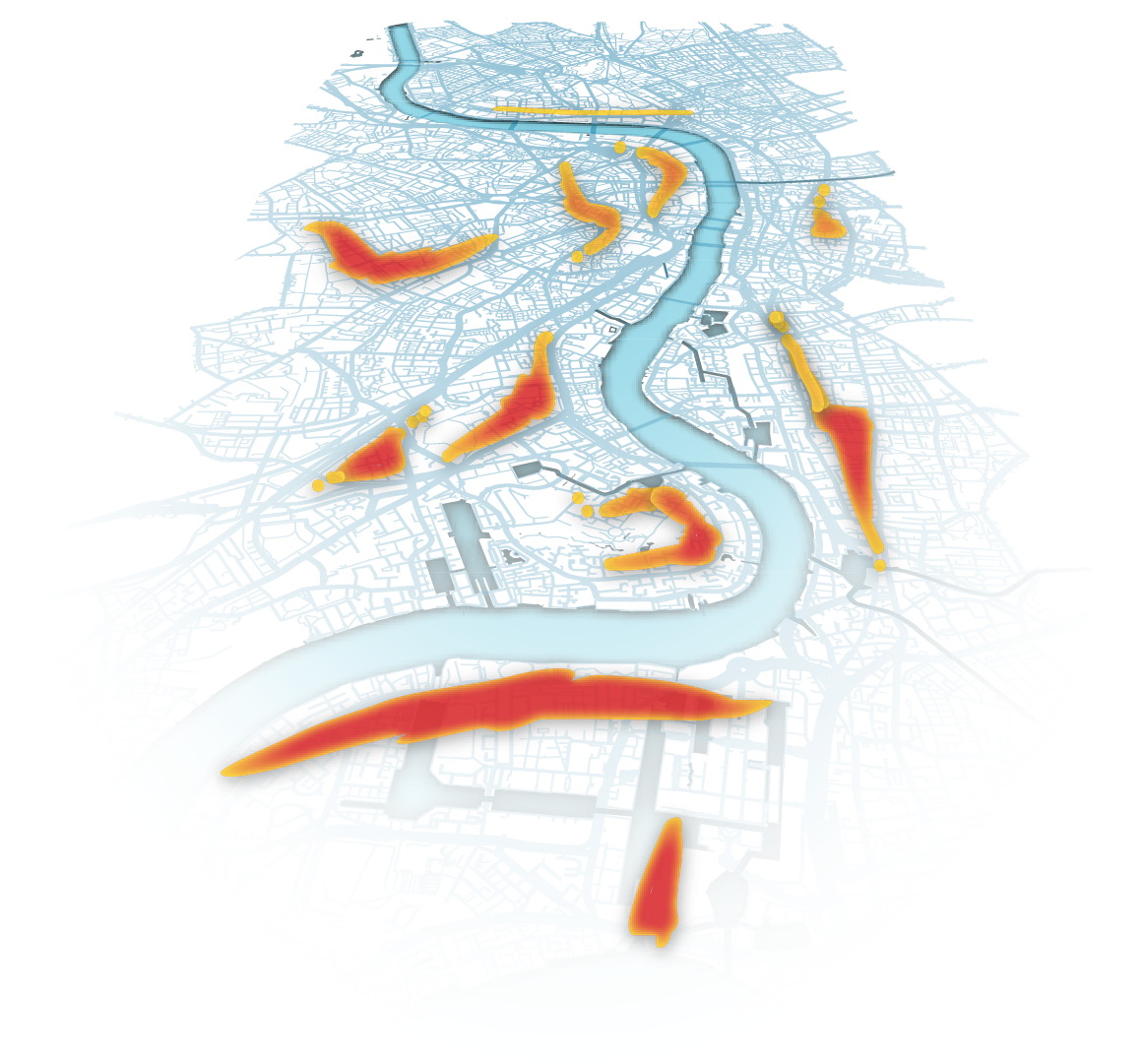 SpaceTime Stops Heatmap